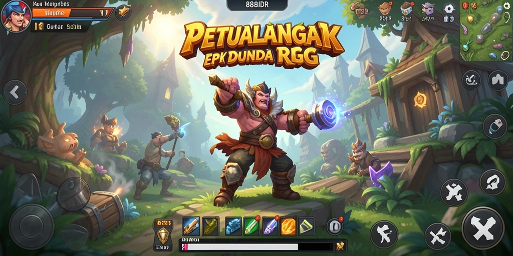 Screenshot menampilkan aksi gameplay seru di dunia RPG.