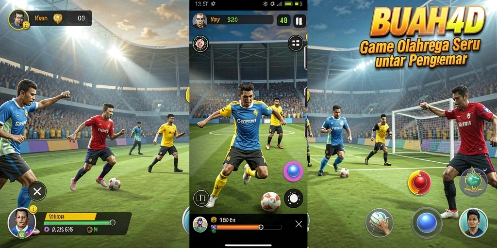 Tampilan menarik gameplay seru BUAH4D dengan momen olahraga mendebarkan.