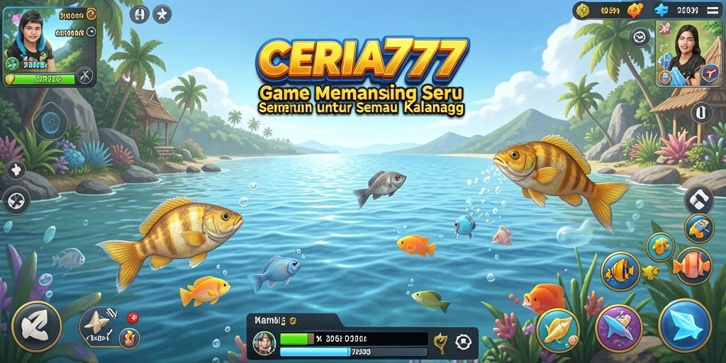 Screenshot gameplay CERIA777 yang menampilkan pengalaman memancing yang menarik.