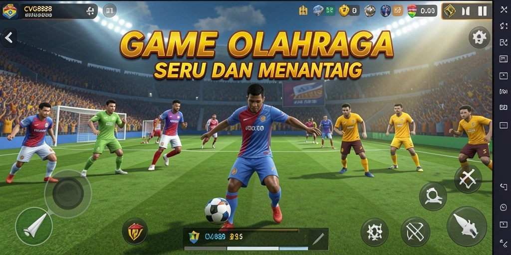 Tampilan aksi seru di CVG8888 dengan momen olahraga menegangkan.