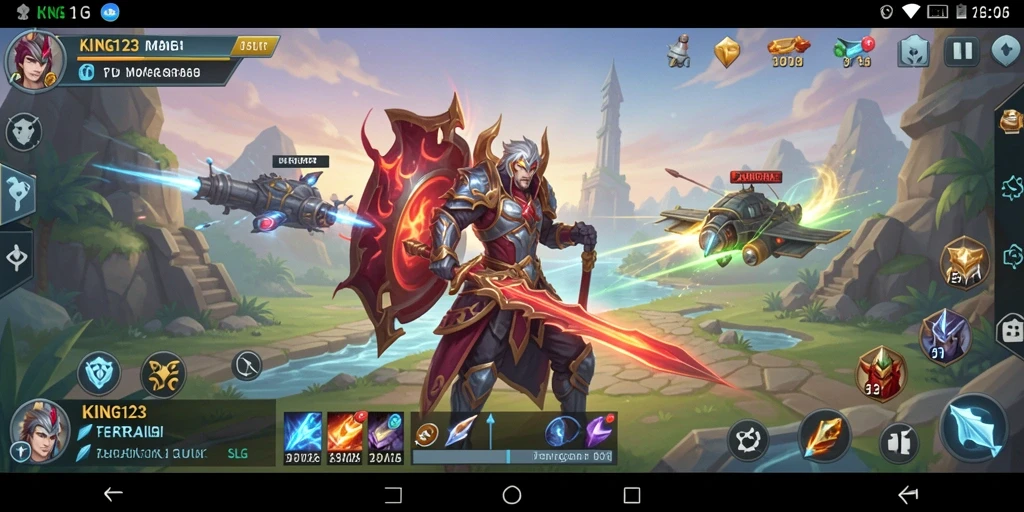 Screenshot menunjukkan aksi seru gameplay SLG di KING123.