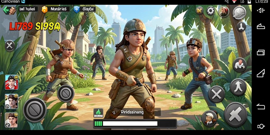 Tangkapan layar gameplay LI789 menunjukkan karakter berinteraksi di dunia simulasi.