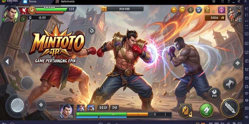 Tampilan screenshot MINTOTO menunjukkan aksi pertarungan yang mendebarkan dan grafis yang mengagumkan.