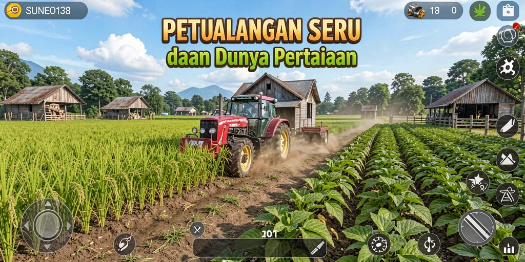 Tampilan gameplay SUNEO138 yang memukau dalam bertani.