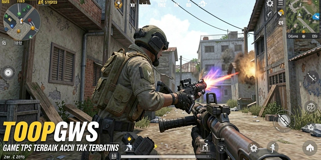Tampilan gameplay TPS yang mendebarkan di TOOPGWS.