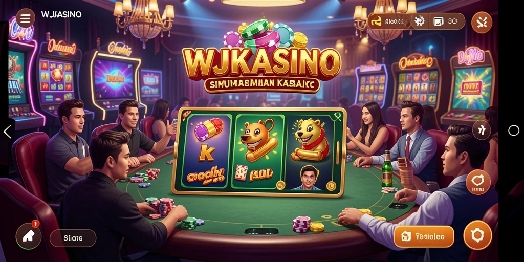 Tampilan gameplay WJKASINO yang menarik dalam simulasi kasino.